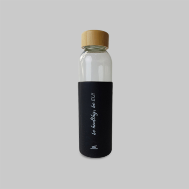 ECO Bottle Glass & Bamboo Black 500 ml
