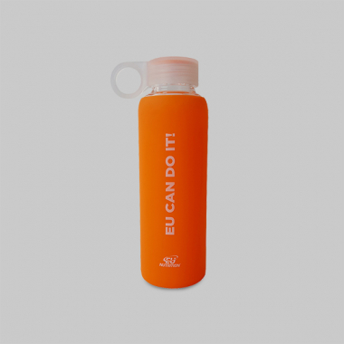 Glass bottle, Go & Sport - Orange 500 ml