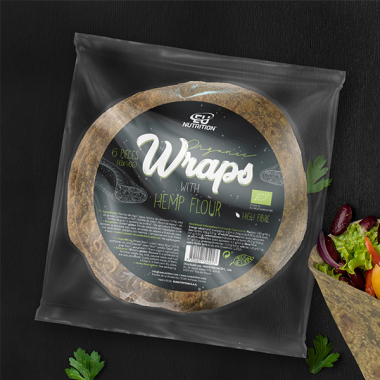 Organic Wraps with Hemp Flour - 6 units / 40 g