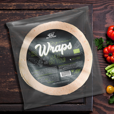 Organic Wraps with Wheat and Oat Flour - 6 units / 40 g